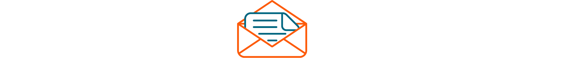 An icon depicting an envelope with a letter inside.