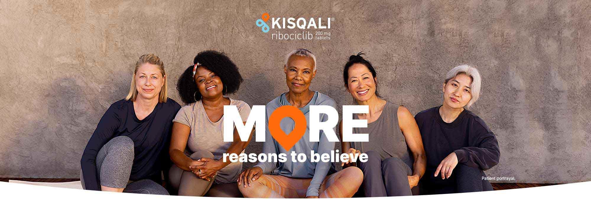 KISQALI® (ribociclib) 200 mg tablets. More reasons to believe.